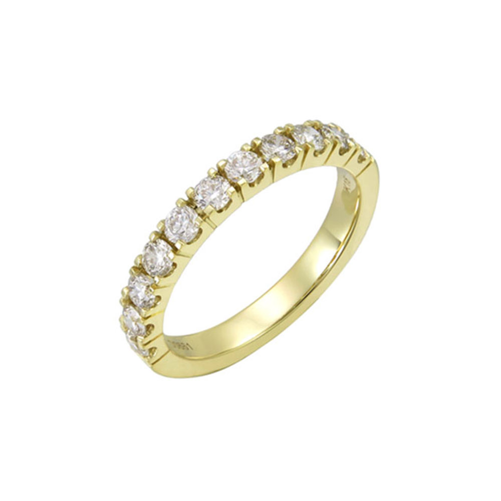 6 Points Lab Diamond Wedding Ring | Temple & Grace UK