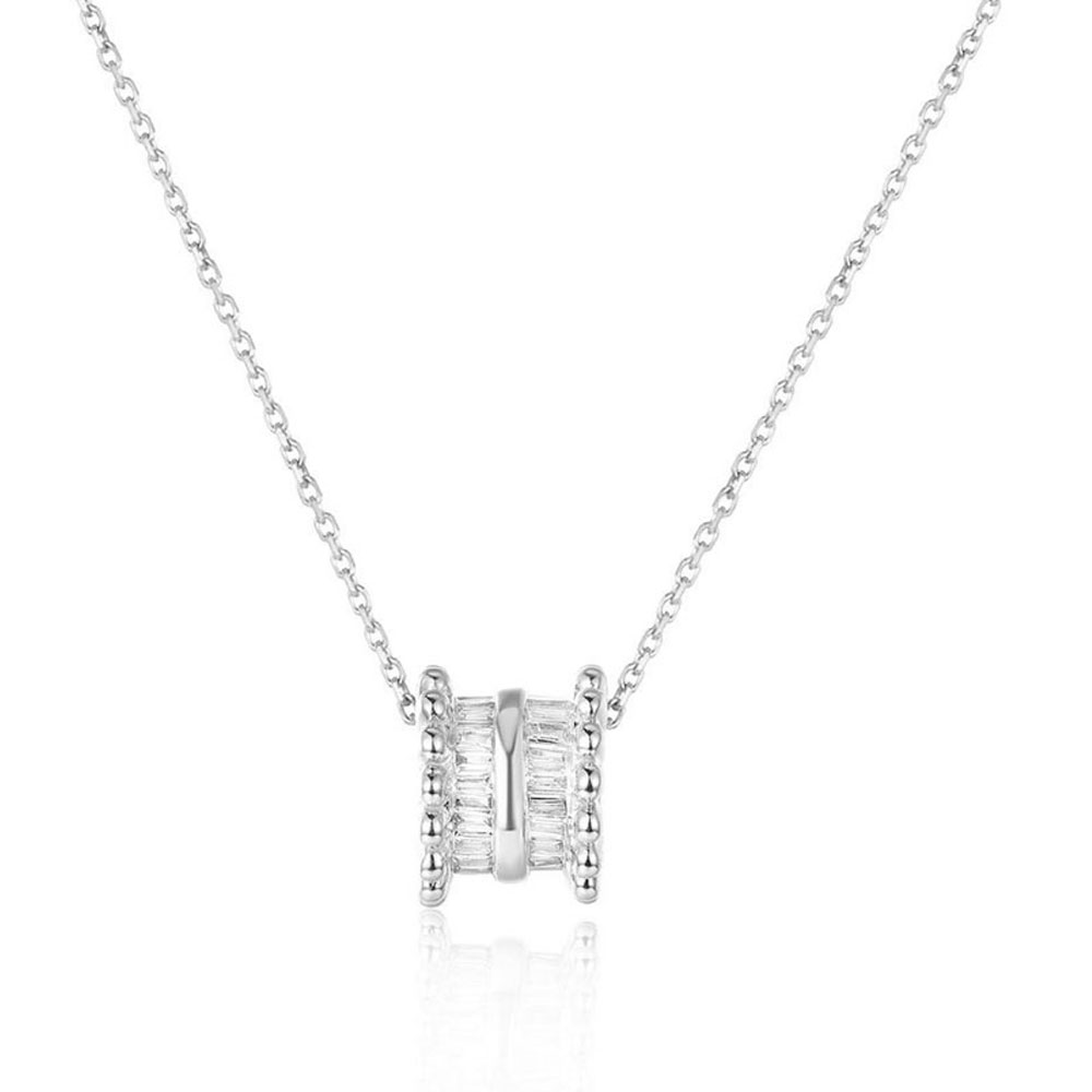 Baguette 2025 diamond necklaces