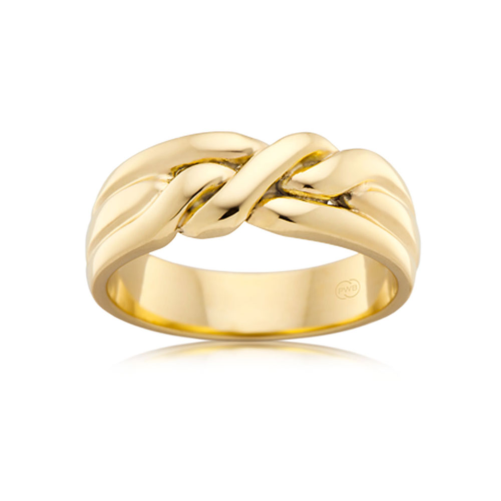 Yellow Gold Twisted Wedding Ring | Temple & Grace UK